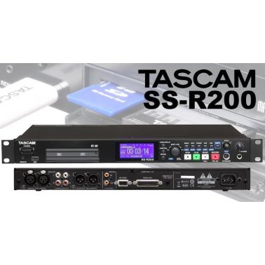 TASCAM 天琴 SS-R200 USB/SD/CF卡固态录音机（带RCA/XLR输入输出口）