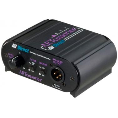 美国ART AV Direct 信号转换DI盒 有源DI盒 AV直插 小型多用途音频信号处理器报价单 小型AV音频接口盒