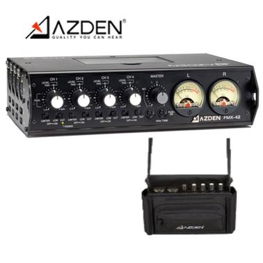 AZDEN阿兹丹 FMX-42 4通道便携式调音台 影视录音用调音台 外景拍摄调音