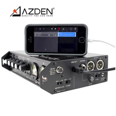AZDEN阿兹丹 FMX-42u 4通道便携式调音台 外景录音调音台 摄像机单反手机电脑调音台 