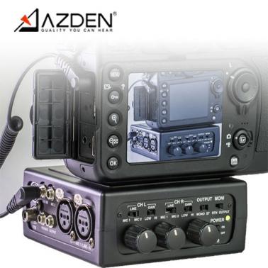 AZDEN阿兹丹 FMX-DSLR 两通道调音台 单反 录音 拍摄 话放 AZDEN阿兹丹单反相机用双通道便携式FMX-DSLR调音台 2通道便携式调音台 DSRL单反相机用调音台 单反相机用调音台 