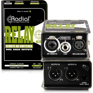 Radial Relay Xo 切换远程控制DI直插盒批发零售 隔离变压器 消除接地回路的噪声DI直插盒 吉他DI盒 Radial DI直插盒