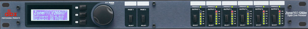 DBX Zone Pro 1260M 音品汇商城 数字音频矩阵处理器 12x6 数字音频矩阵 数字区域控制器