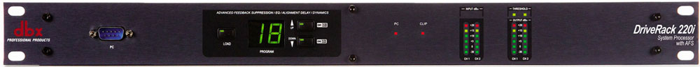 DBX DriveRack 220i 效果处理器 反馈抑制器 带自动反馈抑制器的信号处理器