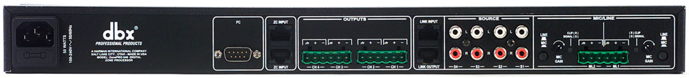 DBX ZonePro 640 数字处理器 DSP数字信号处理器 数字音频矩阵