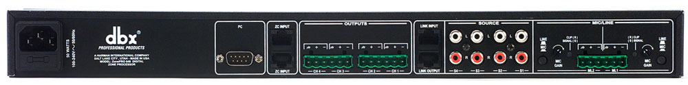 DBX ZonePro 641 数字处理器 6*4数字音频矩阵 DSP数字信号处理器 