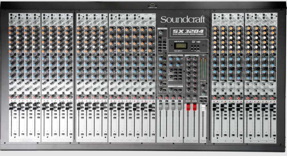 Soundcraft 声艺 SX3204 32路4编组调音台 USB调音台