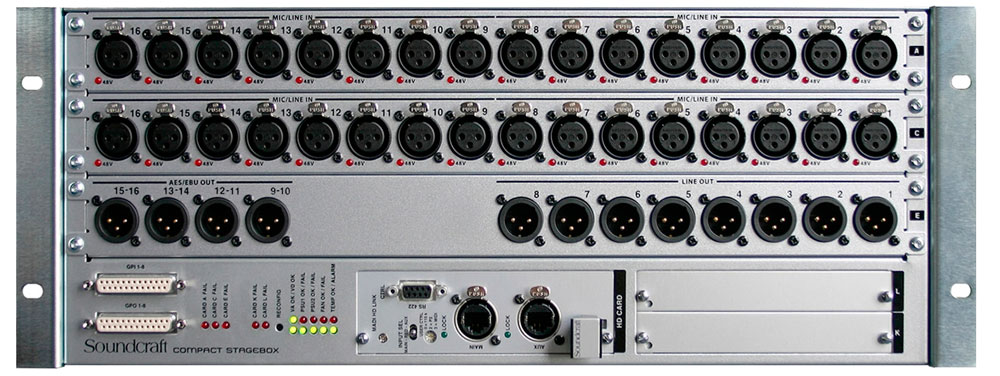 Soundcraft 声艺 Compact Stagebox CSB 数字调音台接口箱 接口箱