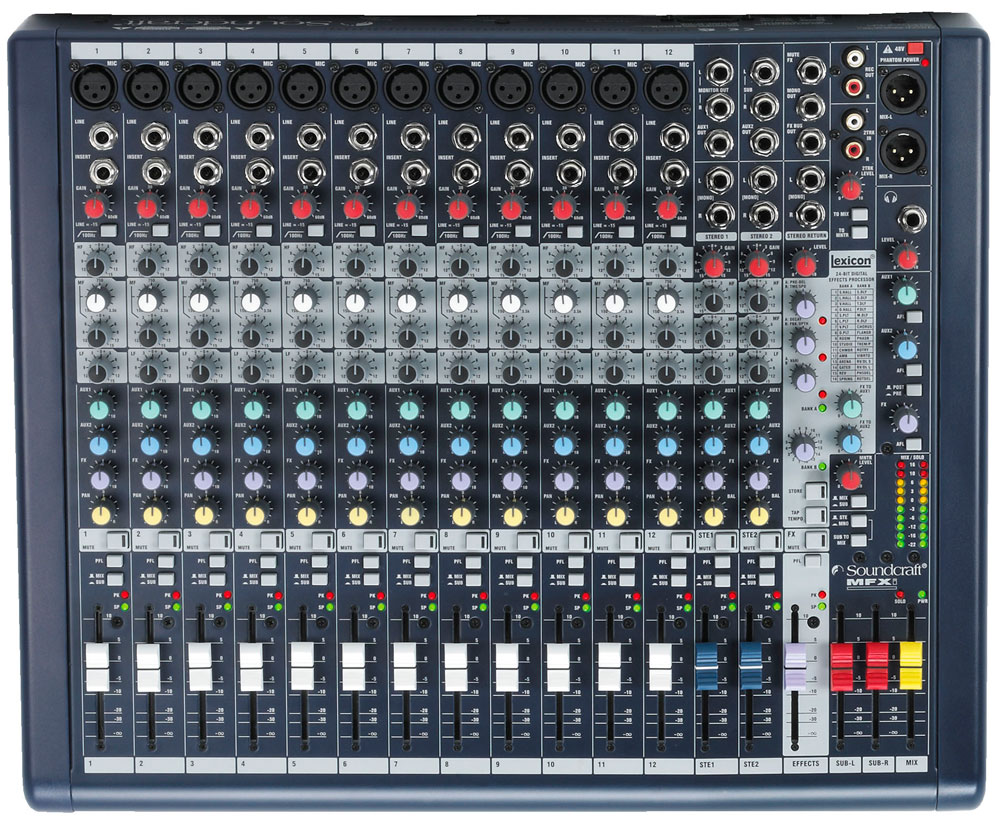 Soundcraft 声艺  MFXi12/2 RW5762 多功能调音台 原装英国声艺调音台 MFXi12