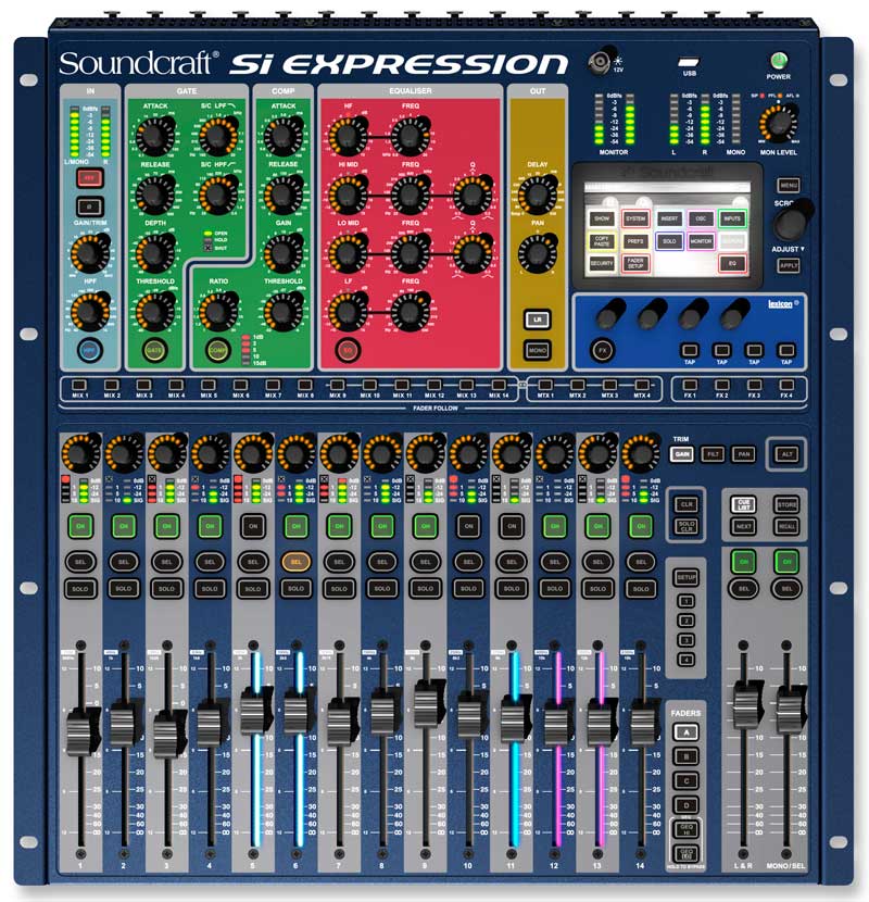 Soundcraft声艺 SI EXPRESSION 1 Si Expression 1 SIE1 ESI1 16路数字调音台 16通道数字混频器 声艺数字调音台