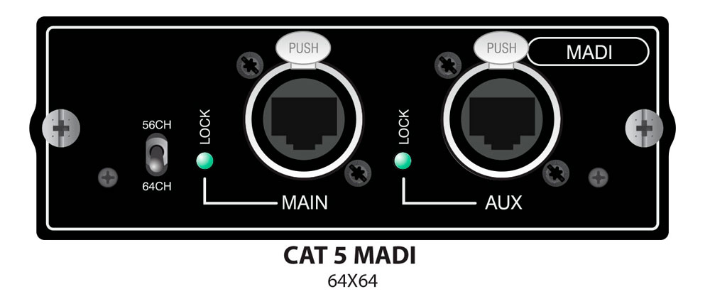 Single-port Cat 5 MADI Card